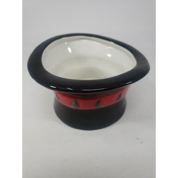 Harry and David Top Hat Candy Dish Bowl 2007 Trinket Christmas Frosty Snowman - Picture 11 of 13